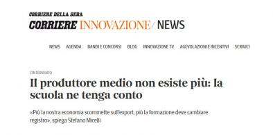 BertO on magazine Corriere Innovazione