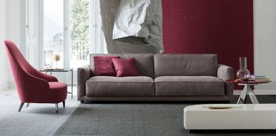 Ribot sofa in water-repellent nubuck leather