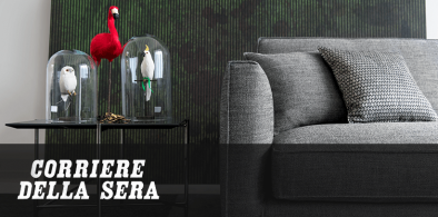 Perfect fabrics for perfect sofas: BertO’s design of your dreams in the Italian daily newspaper Corriere della Sera