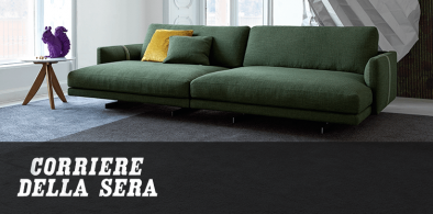 The new Dee Dee Home Cinema sofa in Corriere della Sera 