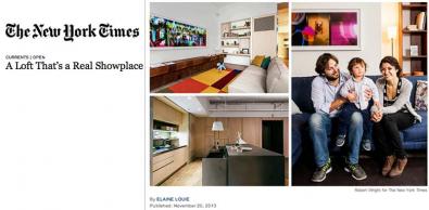Design Apart - living showroom on the New York Times