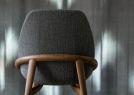 Modern wooden chair Jackie WOOD structure detail - BertO