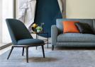 Round armchair in Kim fabric - BertO