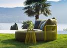 John B round sofa stainless steel structure - BertO Outdoor furniture