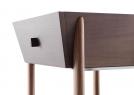 Serenas designer bedside table - drawer with metal handle - BertO	