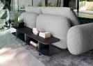 Iggy modern fabric sofa with Passenger console - BertO
