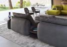 Dive console between Iggy leather sofas - BertO