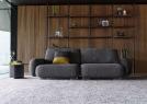Modular Sofa Iggy in Dark Gray Fun Fabric - BertO