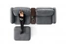 Modern leather sofa Lust Iggy with Dive console - BertO