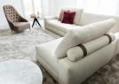 Chaise longue back cushion with the supporting roll cushion