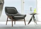 Hanna Armchair with Solid Wooden Frame - cm L.86,5 x D.83 x H.85