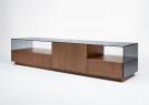 TV Cabinet with Glass Top - cm L.200 x D.50 x H.43