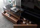 TV Cabinet with Glass Top - cm L.200 x D.50 x H.43 - Berto Salotti