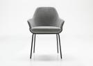 Design chair Jackie with armrests - cm L.58,5 x D.59 x H.83 - BertO Salotti